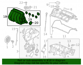 Коллектор впускной Honda Insight 19-22
