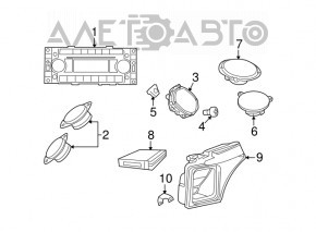 Усилитель аудио Chrysler 200 11-13