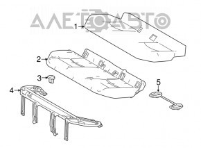 Pernă banchetă spate, al doilea rând, Toyota Prius 50 16-18, material textil negru, curățare chimică