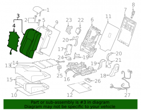 Rândul din spate al doilea rând dreapta Lexus RX350 RX450h 20-22 fără airbag, mecanic, piele neagră