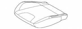 Пассажирское сидение Ford Focus mk3 15-18 рест, без airbag, механич, ткань черн
