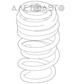 Arcul elicoidal frontal stânga Mercedes CLA 14-19 rigiditate 2 dorințe