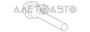 Направляющая скобы суппорта переднего левого Toyota Camry v70 18-24 короткая
