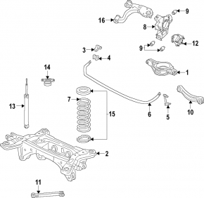 Рычаг верхний задний левый Nissan Pathfinder 22-25
