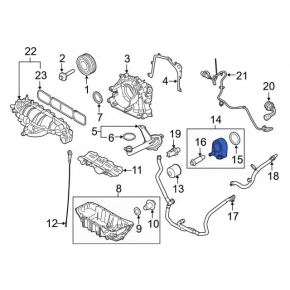 Масляный охладитель ДВС Ford Escape MK3 13-16 1.6T