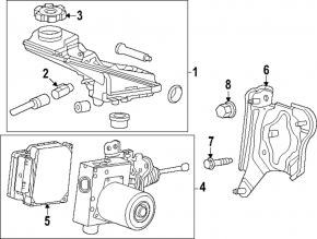 ABS АБС в сборе с ГТЦ Chevrolet Equinox 23-24