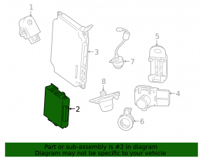 PARK ASSIST CONTROL MODULE Lexus RX350 10-12