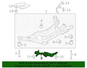 Capac braț de control spate dreapta pentru Porsche Macan 15-26 arc