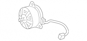Motor ventilator răcire dreapta Toyota Rav4 13-18 Hybrid