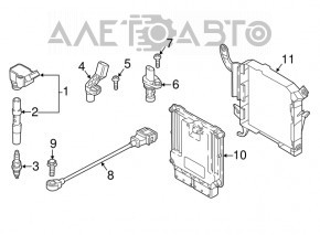 Блок ECU компьютер двигателя Audi Q5 80A 18-20 2.0T