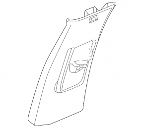 Curea ornament stâlp central stânga sus Chevrolet Equinox EV 24-26 negru