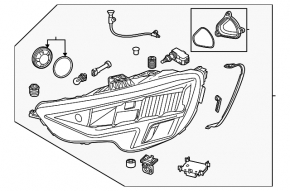Far stânga față Audi A3 22-22 fără DRL
