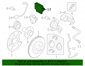 Modul de control al franei de parcare BMW X3 F25 11-17