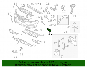 Воздуховод передний правый Audi Q7 4L 10-15 off road pkg