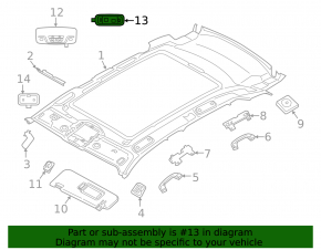 Плафон освещения задний правый BMW X7 G07 19-22 Schwarz