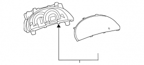 Tabloul de bord demontat Toyota Camry v40 07-09 cu transmisie automată