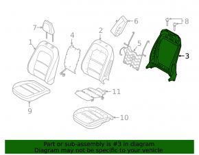 Мотор регулировки наклона спинки водительского сиденья Ford Escape MK4 20-26 без каркаса
