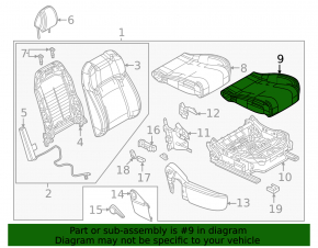 Tapițerie scaun șofer Mazda CX-50 25-26, imitație de piele neagră combinată, încălzită