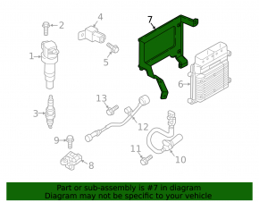 Кронштейн блока ECU Hyundai Tucson 16-21 1.6T, 2.0