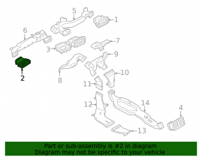 Deflector conductă de aer panou față stânga BMW X2 F39 18-23