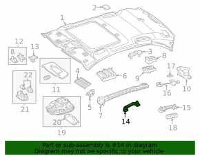 Ручка потолка левая Mercedes CLA 14-19