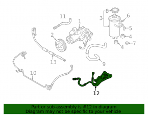 Шланг сливной ГУР BMW X5 E70 07-10 4.8