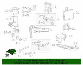 YAW RATE SENSOR Lexus RX350 RX450h 16-22