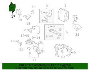 ABS Control Module Toyota Highlander 11-13