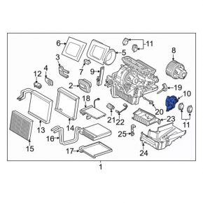 Актуатор моторчик привод печки кондиционер Ford C-max MK2 13-15