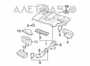 Воздуховод VW Jetta 11-14 USA 2.5