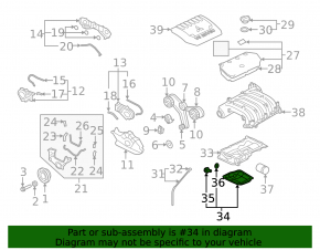 Поддон двигателя Mitsubishi Outlander 05-13 3.0
