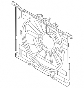 Carcasa radiator difuzor gol BMW 5 G30 17-20 2.0T, 3.0T