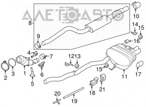 Катализатор BMW X5 F15 16-18 plug-in прогорел