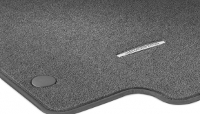 Set covorașe, din material textil, Mercedes W167 GLE 350 450 20-25, gri închis, 3 rânduri, uzate, curățabile chimic