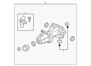 Задний дифференциал редуктор Ford Edge 19-24 2.0T AWD