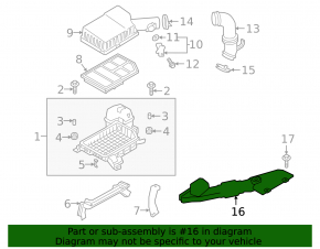 Воздухоприемник Mitsubishi Outlander 18-22 PHEV
