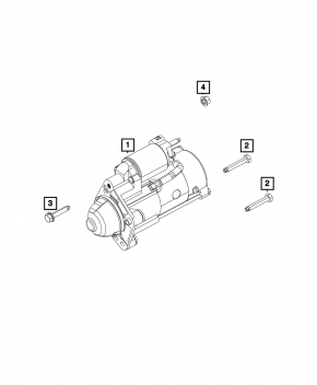 Стартер Jeep Cherokee KL 19-23 2.0T
