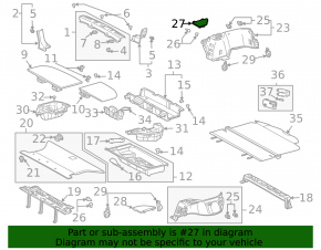 Накладка обшивки арки левая Lexus RX300 RX330 RX350 RX400h 04-08 серая