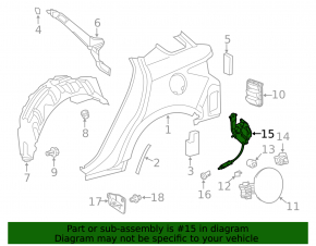 Замок лючка бензобака Lexus CT200h 11-17