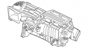 Radiator încălzire Ford Mustang mk6 15-23 fără carcasă