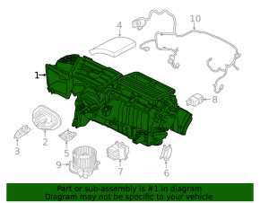 Radiator încălzire Ford Mustang mk6 15-23 fără carcasă