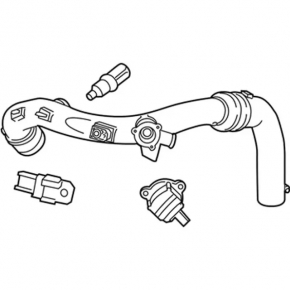 Патрубок воздушный с клапаном Ford Fusion mk5 13-20 1.5T