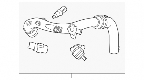 Патрубок воздушный с клапаном Ford Fusion mk5 13-20 1.5T