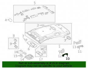 Ручка потолка передняя левая Mercedes GLA 15-20 беж