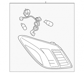 Lampa exterioară aripă stângă Nissan Murano z51 09-14 pre-restilizare