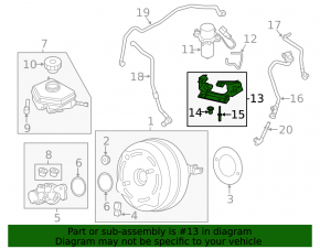 Кронштейн вакуумного насоса BMW 3 F30 16-18 PHEV