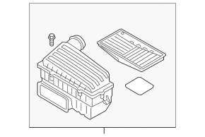 Корпус воздушного фильтра Audi A3 8V 15-20 4d 1.8T, 2.0T