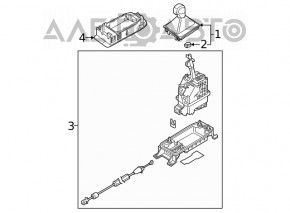Шифтер АКПП VW Jetta 19-26 с тросом