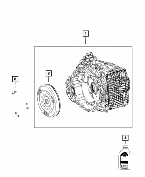 АКПП в сборе Chrysler 200 15-17 2.4 ZF 9HP48, 948TE эмульсия