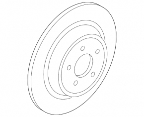 Placă de frână spate stânga Ford Edge 15- 11mm